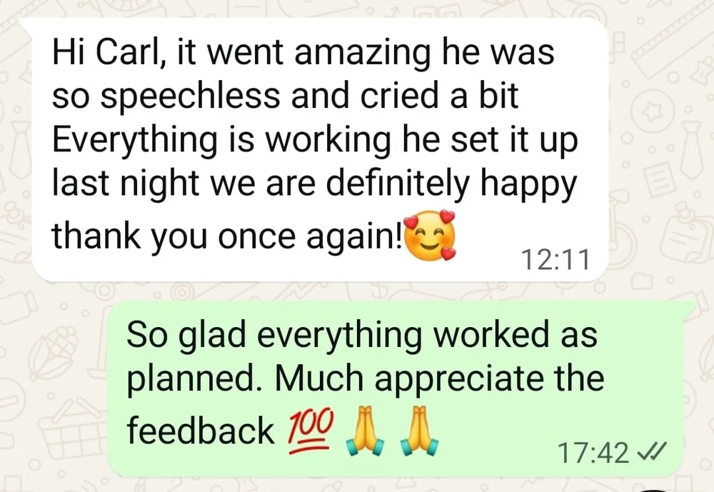 CHJM customer feedback